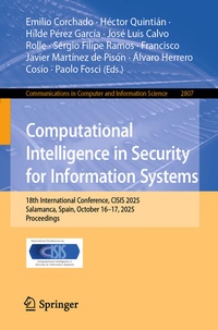 Enlarge image Cover: Computational Intelligence in Security for Information Systems - Springer