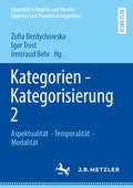 Cover: Kategorien - Kategorisierung 2 - J.B. Metzler