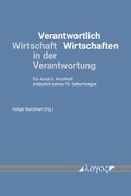 Cover: Verantwortlich Wirtschaften -- Wirtschaft in der Verantwortung - Logos Berlin