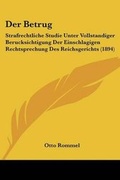 Cover: Der Betrug - Kessinger Publishing