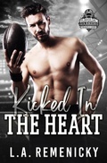 Cover: Kicked in the Heart (Gridiron Warriors) - Hoosiergirl Publishing