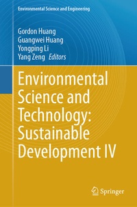 Enlarge image Cover: Environmental Science and Technology: Sustainable Development IV - Springer
