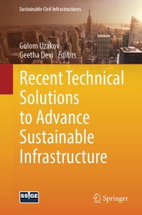 Enlarge image Cover: Recent Technical Solutions to Advance Sustainable Infrastructure - Springer