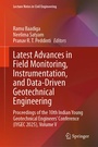 Cover: Latest Advances in Field Monitoring, Instrumentation, and Data-Driven Geotechnical Engineering - Springer
