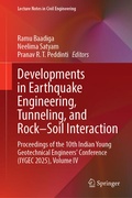 Cover: Developments in Earthquake Engineering, Tunneling, and Rock-Soil Interaction - Springer