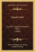 Cover: Faust's Tod - Kessinger Publishing