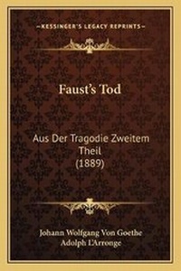 Enlarge image Cover: Faust's Tod - Kessinger Publishing