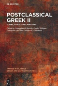 Cover: Postclassical Greek II - De Gruyter