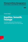 Cover: Kognition, Semantik, Theologie - Vandenhoeck & Ruprecht