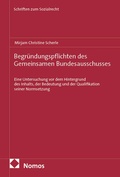Cover: Begr&uuml;ndungspflichten des Gemeinsamen Bundesausschusses - Nomos