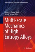 Cover: Multi-scale Mechanics of High Entropy Alloys - Springer