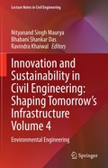 Cover: Innovation and Sustainability in Civil Engineering: Shaping Tomorrow's Infrastructure Volume 4 - Springer