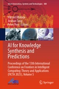 Cover: AI for Knowledge Synthesis and Predictions - Springer