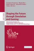 Cover: Shaping the Future through Simulation and Gaming - Springer