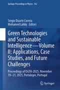 Cover: Green Technologies and Sustainable Intelligence-Volume II: Applications, Case Studies, and Future Challenges - Springer