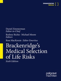 Enlarge image Cover: Brackenridge's Medical Selection of Life Risks - Palgrave Macmillan