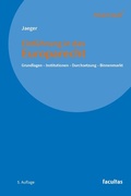 Cover: Einf&uuml;hrung in das Europarecht - Facultas