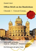 Cover: Offene Briefe an das Bundeshaus Chronik 1 - Unwort Corona - Schl&ouml;ssli Verlag Z&uuml;rich