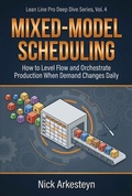 Cover: Mixed-Model Scheduling (The Lean Line Pro Deep Dive Series, #4) - Nick Arkesteyn