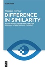 Cover: Difference in Similarity - De Gruyter