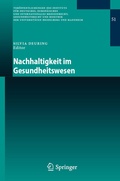 Cover: Nachhaltigkeit im Gesundheitswesen - Springer