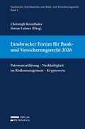 Cover: Innsbrucker Forum f&uuml;r Bank- und Versicherungsrecht 2026 - Verlag &Ouml;sterreich
