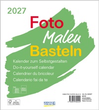 Bild vergrößern Bild: Foto-Malen-Basteln Bastelkalender weiß 2027 - Korsch Verlag