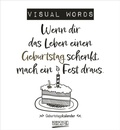 Cover: Geburtstagskalender Visual Words - Korsch Verlag