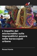 Cover: L'impatto del microcredito sulle imprenditrici povere nelle baraccopoli urbane - Edizioni Sapienza