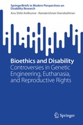 Cover: Bioethics and Disability - Springer