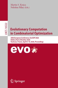 Enlarge image Cover: Evolutionary Computation in Combinatorial Optimization - Springer