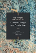 Cover: The Oxford Handbook of Climate Change and Private Law - Oxford University Press Inc
