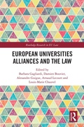 Cover: European Universities Alliances and the Law - Routledge