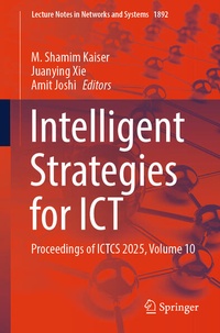 Enlarge image Cover: Intelligent Strategies for ICT - Springer