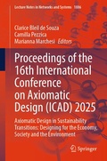 Cover: Proceedings of the 16th International Conference on Axiomatic Design (ICAD) 2025 - Springer