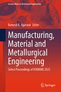 Cover: Manufacturing, Material and Metallurgical Engineering - Springer