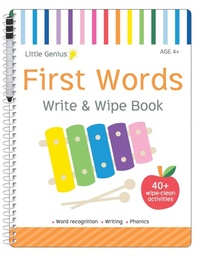 Enlarge image Cover: First Words: Write & Wipe Activity Book - Lake Press
