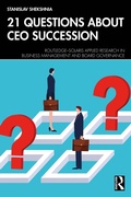 Cover: 21 Questions about CEO Succession - Routledge