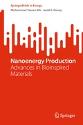 Cover: Nanoenergy Production - Springer