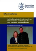 Cover: Festliche &Uuml;bergabe der Pr&auml;sidentschaft vom XXVII. Pr&auml;sidenten Gerald Haug an die XXVIII. Pr&auml;sidentin Bettina Rockenbach - Wissenschaftliche Verlagsgesellschaft