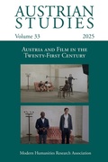 Cover: Austrian Studies Vol. 33 - Modern Humanities Research Association
