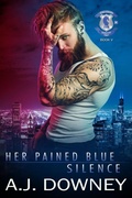 Cover: Her Pained Blue Silence (Indigo Knights, #5) - Second Circle Press