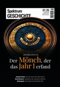 Cover: Spektrum Geschichte 1/2026 - Der M&ouml;nch, der das Jahr 1 erfand - Spektrum der Wissenschaft