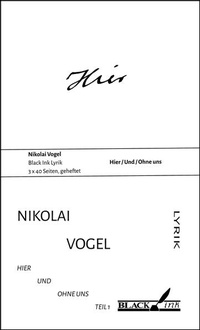 Enlarge image Cover: Hier und ohne uns - Black Ink