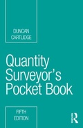 Cover: Quantity Surveyor's Pocket Book - Routledge