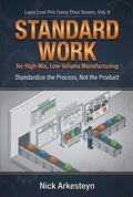Cover: Standard Work for High-Mix, Low-Volume Manufacturing (The Lean Line Pro Deep Dive Series, #6) - Nick Arkesteyn
