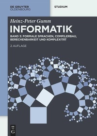 Enlarge image Cover: Informatik - De Gruyter Oldenbourg