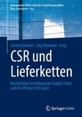 Cover: CSR und Lieferketten - Springer Gabler