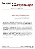 Cover: Journal f&uuml;r Psychologie 1/2024: Scham und Besch&auml;mung - Journal f&uuml;r Psychologie