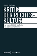 Cover: Kritik der Rechtskultur - transcript